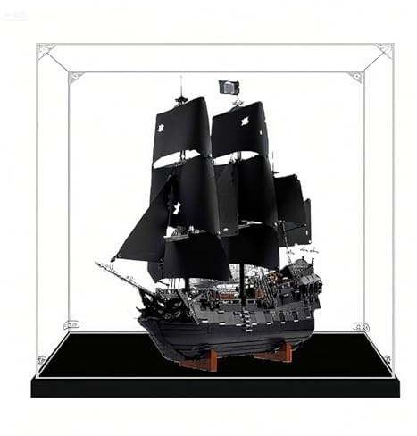 Acryl-Vitrine für Lego 10365 Black Pearl Ship, Staubdichte Box, Aufbewahrungsbox, Transparente Box, Displaybox Kompatibel mit 10365 (nur Box) (2mm)