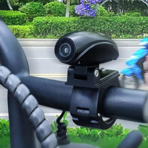 XUMIUZIY Fahrradkamera, 720P HD-Videoaufzeichnung mit F2.0-Blende und 130-Grad-Weitwinkelobjektiv, Drahtlose WiFi-Konnektivität, Schwerkraftsensor-Chip, USB-Direktstromanschluss