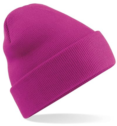 Klassische Beanie Mütze für Damen & Herren | Weiche Wintermütze aus Feinstrick | Unisex Strickmütze mit Umschlag für Herbst & Winter | Slouch & Fisherman Style