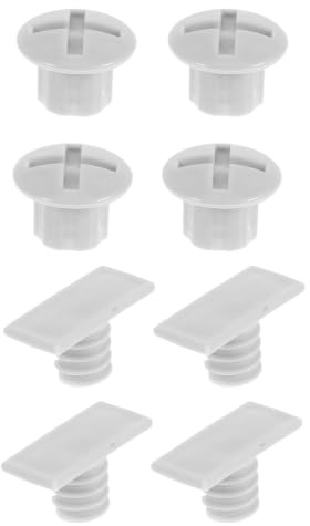Hemobllo 8 STK Kinderrutsche Schraubkappen Bolzen Ersatz Set Grau 15mm | Kunststoff Material, vier Muttern vier Stifte, fuer Spielplatzgeraete, wetterfest, Reparatur Zubehoer, stabil, Montage