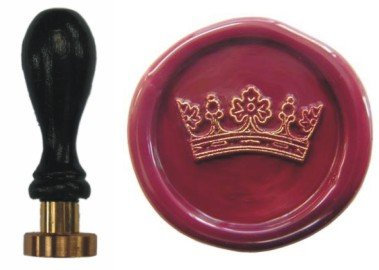 Siegel Stempel Petschaft Krone 24 mm
