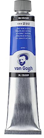Van Gogh Peinture couleurs à l'huile, Tube 200ml, Bleu de cobalt Outremer 512