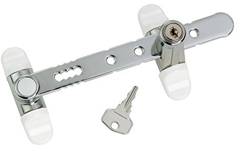 Socona L1C Entrebâilleur à clefs pour fenêtres Chrome