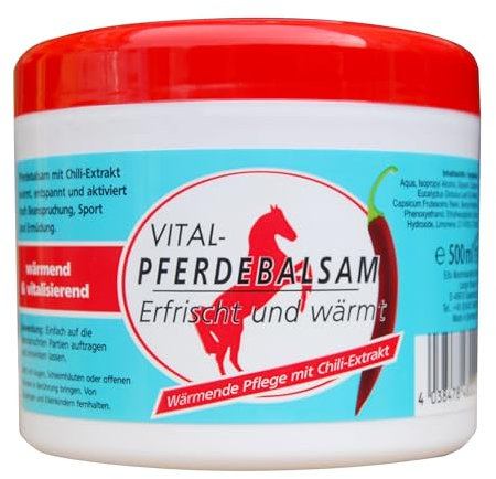 2 x 500ml BIO-VITAL Pferdebalsam Pferdesalbe Wärmegel Chili-Extrakt