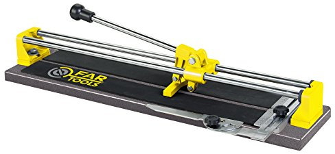 Fartools Coupe carrelage manuel, longueur de coupe maxi 550mm, capacité de coupe maxi 16mm, molette carbure 22x6x2mm, livré avec guide d'angle