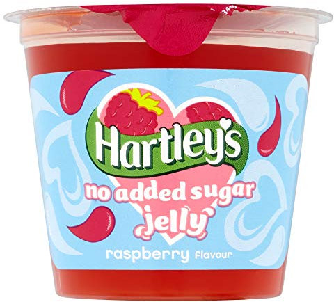 Hartley's No Added Sugar Raspberry Jelly Pots 115 g (Pack of 12)