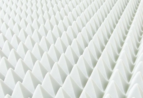 Schaumstoffe Wegerich GmbH Pyramidenschaum aus BASOTECT® weiß 100x50cm Schalldämmung Isolierung Akustik - verschiedene Stärken (100 x 50 x 5cm)