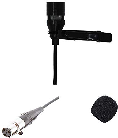 Lavalier Lapel Mic with 4 pin Mini XLR TA4F Connector for Shure