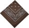 Bandana Halstuch Bikertuch Nickituch Kopftuch Baumwolle Mundschutz Piratentuch Braun