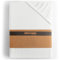 DecoKing Fitted Sheet King 100% Combed Cotton Soft Jersey Bed Sheet 140x200-160x200 cm White Amber