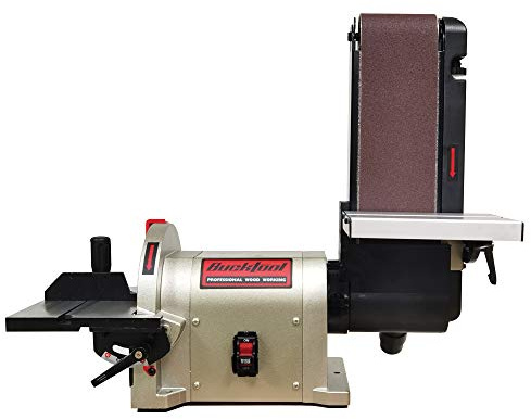 BUCKTOOL 4 x 36-Inch Belt and 8-Inch Disc Sander with 3/4Hp Motor