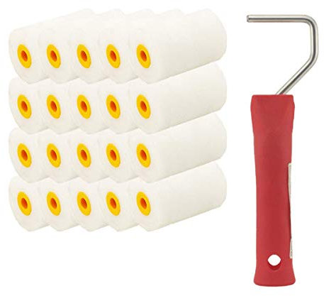 Malerversand SET: 20x Lackierwalze 5 cm (Mini) + GRATIS Steckbügel