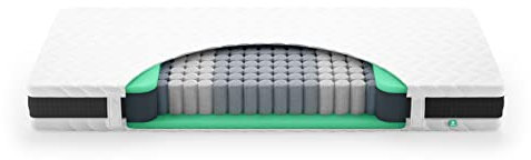 verapur Classik TFK Fresh Tonnentaschenfederkern Matratze I 160 x 190 cm I Klimaband I H3 I 81-100Kg I Allergiker geeignet I 21 cm hoch I 7-Zonen I Waschbarer Bezug I ÖKO-Tex I Made in Germany