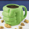 Jiaxingo Hulk Faust Keramiktasse, lustige geformte Tasse Kaffeetasse Beste Tasse für Kaffee, Tee und mehr - lustige Kaffeetasse Geschenk