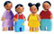 Tender Leaf Toys Wooden Sunny Doll Family For Dolls House With Mum, Dad, and Two Children - Inspire Imaginative Play for 3+