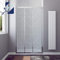 AQUABATOS® 120x195cm Duschtür Nische 3 teilige Schiebetür Dusche ohne Seitenteil Dreiteilige Gleittür Nischenschiebetür Duschwand Glas Nischentür 6mm klarglas Easy-clean Lotus effekt Beschichtung