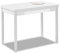 ASTIMESA Mesa de Cocina, Metal, Blanco, 100x60cm-extendida 150x60 cms