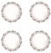 Harvey & Mason Set Of 4 Side Plates Joy Range Porcelain Festive Christmas Dinner Setting Decor Xmas Party