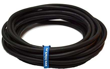 Hilark - Cavo in gomma H07RN-F, 3 x 1,5 mm2, 25m, colore: Nero