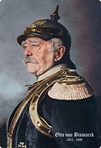 Metall Schild 20x30cm Otto von Bismarck Farbe Blechschild