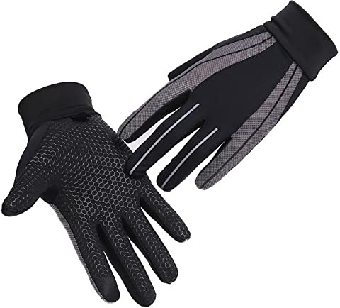 XGOPTS Sun UV Protection Gloves, Summer Breathable Thin Lightweight Touchscreen Gloves, Anti-slip Full Finger Mitt Gloves, Cycling Running Driving Hiking Gloves for Men and Women