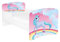 AS-TOR Kinderbett Jugendbett Dora 70x140 mit Matratze - Bett Schlafzimmer Kindermöbel Kinderbetten für Mädchen, Hochwertige Möbelplatte, Solide und Sicher, Einhorn