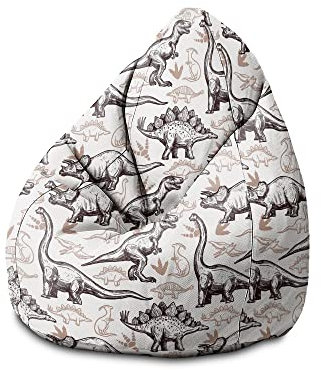 DreamRoots Sitzsack Kinder mit füllung - Bodenkissen Kinder Sitzsack - Kinderzimmer 70 x 70 x 105 cm - Bean Bag Kinder - Bubibag - Kindersitzsack - Sitzkissen Boden