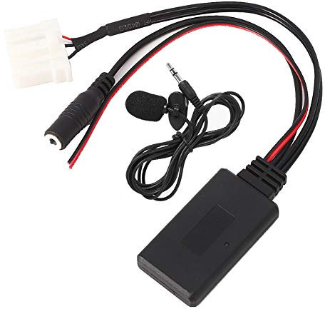Tbest Bluetooth Modul Aux Adapter,Auto-Stereo-Mikrofon Bluetooth Kit Mx5 Bluetooth Kabel Auxin Kabel Adapter Auto Bluetooth 5.0 Mikrofon Fit für 2 3 5 6 Rx8