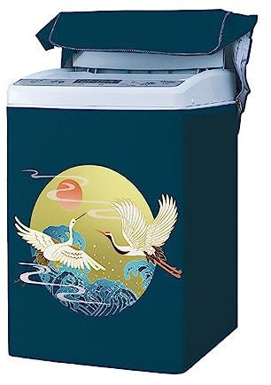 Odot Waschmaschinenabdeckung Toplader, Staubdichte wasserdichte Sonnenfest Abdeckungen für Waschmaschine und Trockner, Waschtrocknerabdeckung (XL-Kapazität 8,5~12 kg,Traum)