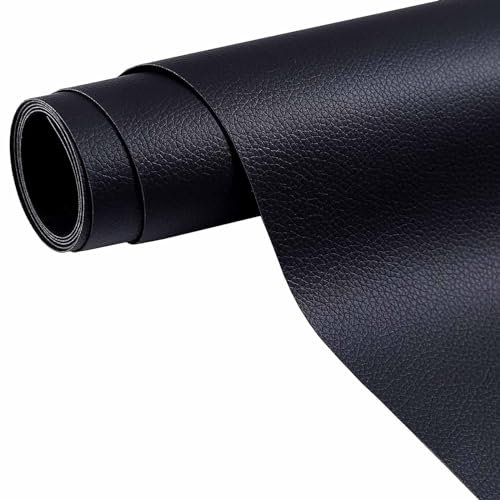 Kunstleder Selbstklebend Reparatur Schwarz 250x42cm, Leder Reparatur set schwarz für Couch Autositz Sofa Möbel Leder Patch Jacken und Renovierung