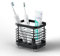 Oasiteege Soporte para cepillo de dientes eléctrico para baño, organizador de pasta de dientes de acero inoxidable para ducha, bandeja de soporte para fregadero de encimera, decoración de accesorios