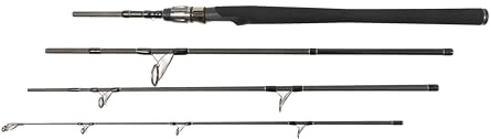 FLADEN Travel North – Caña de viaje, longitudes 220 cm-260 cm, 100 g, 150 g o 180 g de peso de lanzamiento, apto para maleta, caña de barco, caña de Noruega (220 cm – WG -100 g)