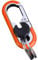 CGEAMDY Mousqueton Porte Clef Voiture, Porte Clef Mousqueton, Porte-Clef Voiture Multifonction, Anneau Porte Clé En Alliage De Zinc À Double Anneau, Rétractable Pour Homme et Femme(Orange)