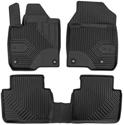 MOTOS Tapis de sol caoutchouc pour Honda ZR-V depuis 2023 Améliorez Votre Confort de Voyage avec Le tapis noir antidérapant Auto No.77- tapis voiture Tous Temps pour Voiture, Protection Contre les sal