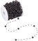 SUNNYCLUE 30 m Halloween Perlengirlande Party Kunststoffgirlande Perlendekor Künstliche Schwarze Perlenstränge Kette Tafelaufsätze Baumschmuck Perlenkette Zur Schmuckherstellung Heim Und Outdoor Part