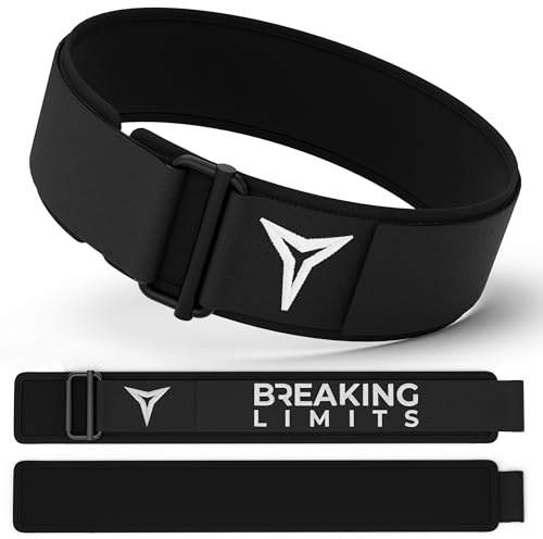 BREAKING LIMITS Gewichthebergürtel Herren & Damen - Gewichtsgürtel für Krafttraining & Gewichtheben, Gym Gürtel Crossfit, Deadlift - Lifting Belt für Powerlifting & Bodybuilding (S)