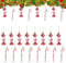 Zfseyuh 24 Stücke Weihnachtsdeko Candy Christmas Zuckerstange Zuckerstangen mit Kordel für Zur Weihnachtsdekoration Weihnachtsbaum