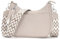 Rorimyth kleine handtasche damen Hellgrau umhängetasche damen klein crossbody bag damen Veganes Leder Verstellbarer und abnehmbarer Schultergurt