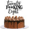 1 Stück Happy 28th Geburtstag Kuchen Deko Glitzer Schwarz Twenty Eight Tortendeko Hallo 28 Prost auf 28 Jahre Geburtstag Cake Topper für Alles Gute zum 28. Geburtstag Party Kuchen Dekorationen