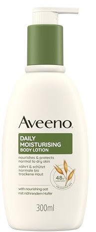 Aveeno® Daily Moisturising Feuchtigkeitsspendende Bodylotion Körperlotion mit beruhigendem Hafer für normale bis trockene, empfindliche Haut, 300 ml