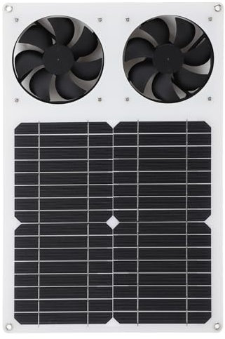 WOHPNLE Extractor de Aire Solar silencioso Axial 18V 14W Panel Solar Ventilador de ventilación para el hogar Cocina baño
