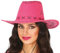 FIESTAS GUIRCA | Sombrero Vaquero Simil-Piel (Talla Única) - Accesorio de Disfraz para Fiestas del Viejo Oeste, Texas y Carnaval - Ideal para Cosplay y Halloween - Para Adultos Unisex - Fucsia