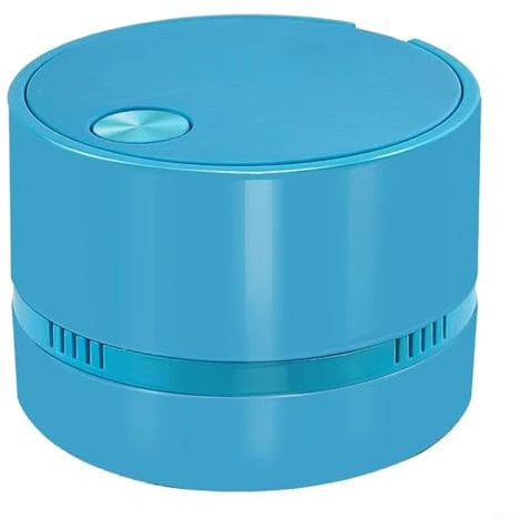Aprilsunnyzone Mini Desktop Vacuum Cleaner For Cleaning Desks Tables Keyboards Easy to Clean(blue)