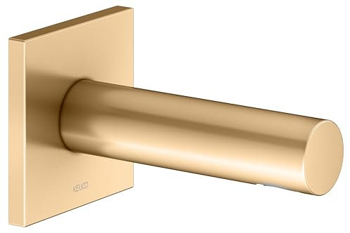 KEUCO IXMO Wanneneinlauf, Rosette eckig, Ausladung 130mm, 59545250002, Farbe: messing gebürstet
