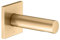 KEUCO IXMO Wanneneinlauf, Rosette eckig, Ausladung 130mm, 59545250002, Farbe: messing gebürstet
