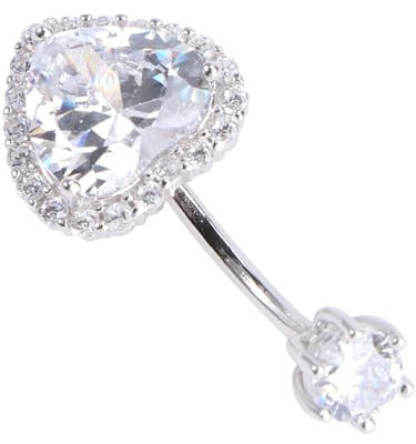 OUNONA 1Stück Silber Bauchring mit Bauchnabelpiercing Schmuck für Damen Modisches Körperpiercing Perfektes für Besondere Anlässe