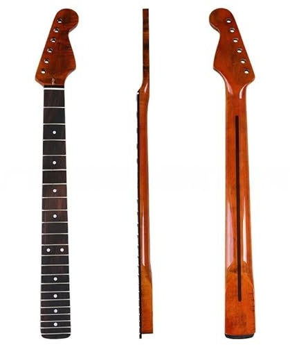 ST/TL E-Gitarrenhals, 6 Saiten, 22 Bünde, DIY-Ersatzhals (passend für 14,2 cm breite Körper), hochwertiges Palisander-Griffbrett + Ahorn, Knochenmutter, ideal für Gitarren-Upgrade und individuelle