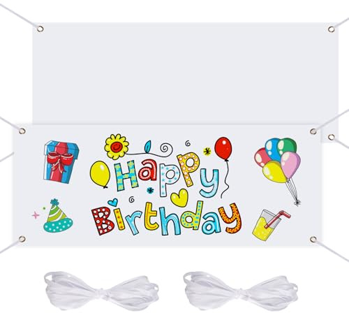 2 Pezzi Striscione Bianco Grande 180 x 100cm, Telo Bianco per Striscione Banner Personalizzato con Occhielli e Corde 6m, Per Matrimonio Compleanno Matrimoni Eventi Scolastici Anniversari Dipingere | Telo Bianco per Striscione Banner Personalizzato Per Matrimonio Compleanno Matrimoni Eventi Scolastici Anniversari Dipingere