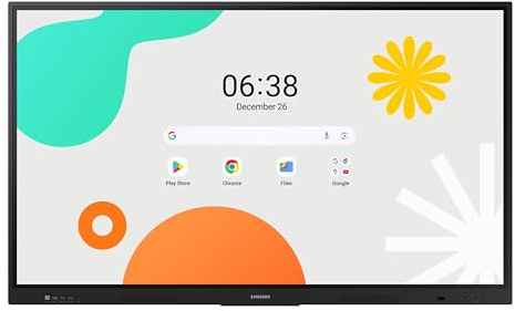 Samsung 65 Interactive Display Touch Screen Whiteboard WAF Series, Compatible with Android™ Devices, EDLA Certified, OPS Slot, Smart Wireless Sharing, LH65WAFWLGCXZA, 3,840 x 2,160 (Landscape)
