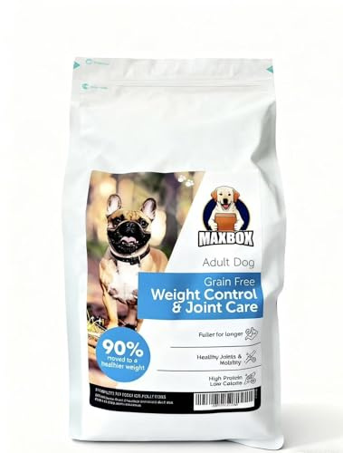 MAXBOX Functional Weight Control & Joint Care Dog Food, High Protein, Low Fat Formula with Hydrolyzed Peptides, Supports Healthy Weight, Mobility&Joint Health, Grain-Free, Vet-Tested Dry Food 1.5kg